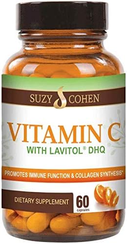 100% Natural Vitamin C from Acerola Cherry with Lavitol DHQ Dihydroquercetin Plus 250 mg Citrus Bioflavonoids - Whole-Food Vitamin C, No Synthetic Ascorbic Acid and No Additives - 250 mg, 60 Capsules