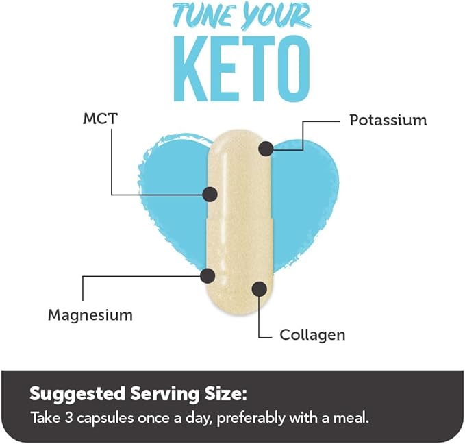 Vitamin Bounty Tune Your Keto Multivitamin with Magnesium & Potassium - Daily Supplements for Men & Women on Keto Diet - Energy & Cramp Relief - Ketosis Support - GLP-1 Support - 90 Capsules