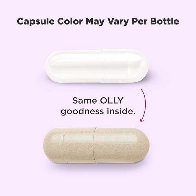 OLLY Happy Hoo-Ha Capsules, Probiotic for Women, Vaginal Health and pH Balance, 10 Billion CFU, Gluten Free - 25 Count