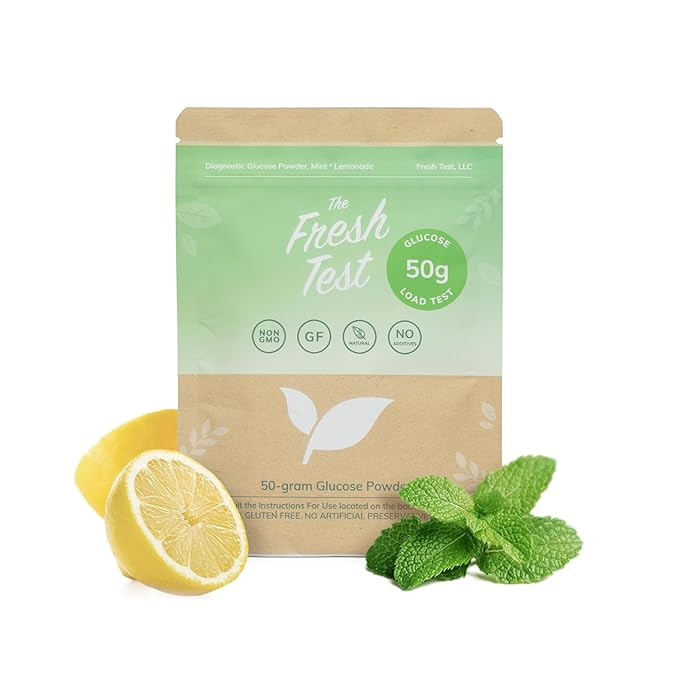 The Fresh Test, 50-gram Powder Drink Mix | Additive-Free, Non-GMO, Organic Ingredients | Mint Lemonade