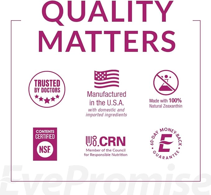 EyePromise Macular Health Eye Vitamin | 60 Softgel Capsules with No Zinc, Containing Lutein, Vitamin C, D, E, Omega-3 Fish Oil, and Zeaxanthin |