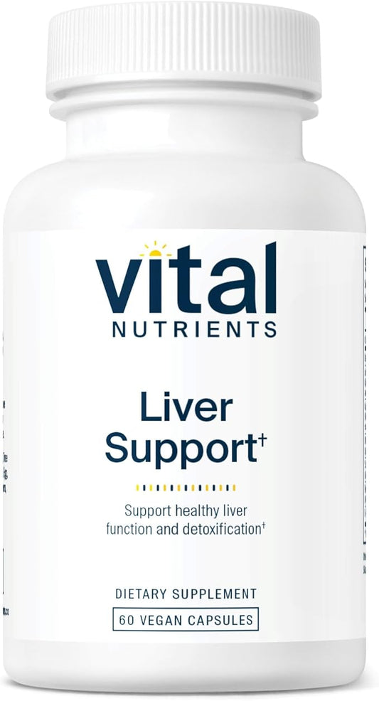 Vital Nutrients Liver Support Milk Thistle and Curcumin | Vegan Supplement | Herbal Combination to Support Healthy Liver Function* | Gluten, Dairy and Soy Free | 60 Capsules