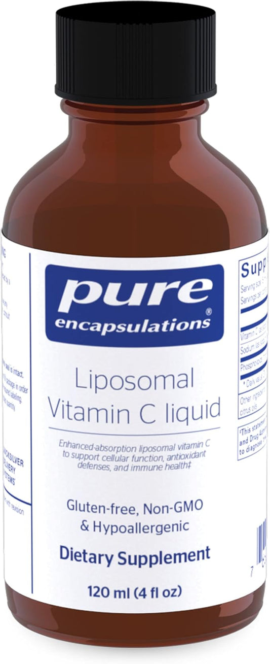 Pure Encapsulations Liposomal Vitamin C | Support for Cellular Function, Antioxidant Defenses and Immune Health* | 4 fl. oz.