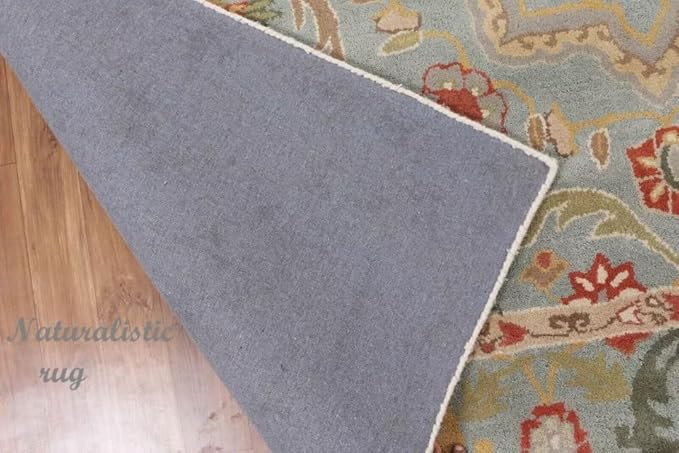 Handmade Tufted 100% Wool Area Rug Traditional Rug Bedroom Living Room Office for Luxury Home (Multi, 4' x 6')