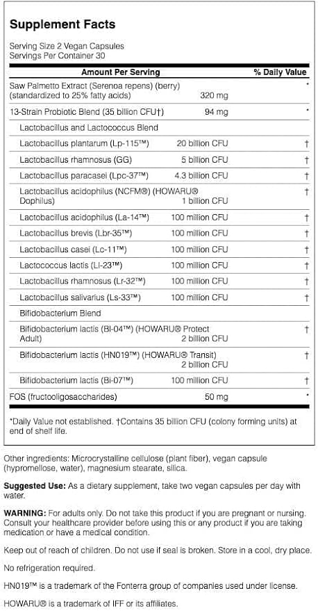 Swanson Men Daily Prob W/PREB FOS 60VEGANCAP