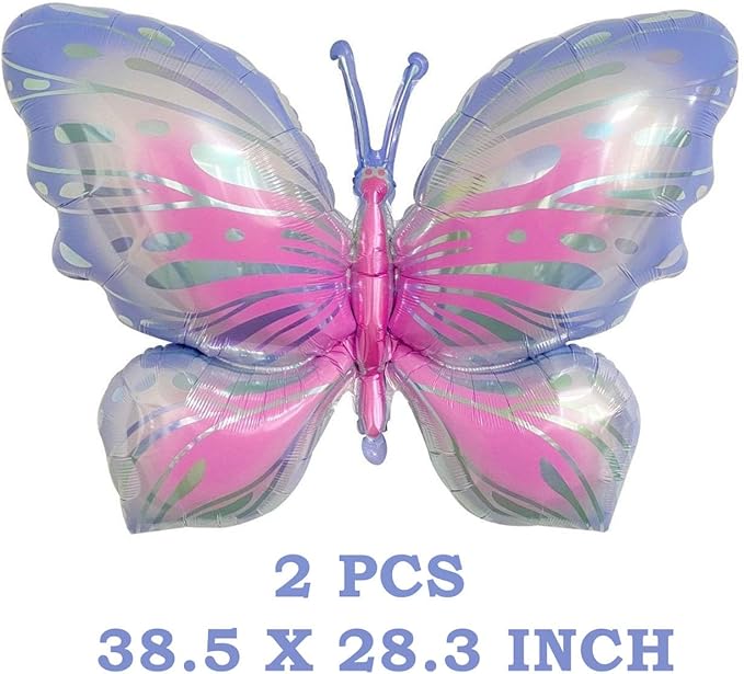 FBQ 31 Pcs Purple Happy Birthday Butterfly Balloon Kit Butterfly Theme Balloon Arch Baby Shower Party DecorationsSupplies