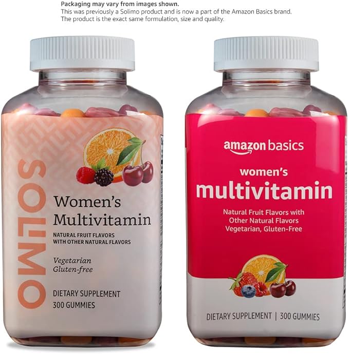 Amazon Basics Women's Multivitamin, 300 Gummies (150 Servings) (Previously Solimo)
