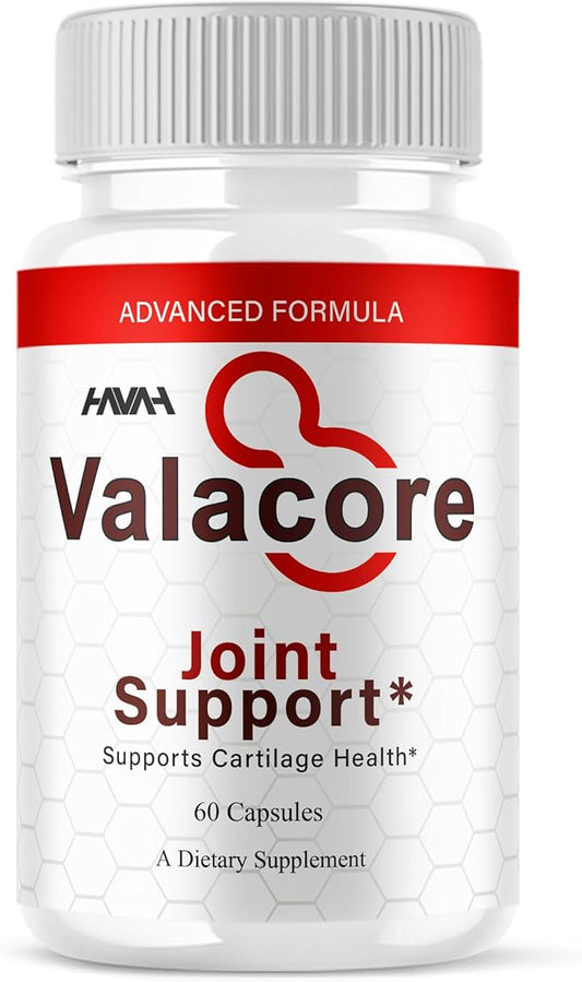 Valacore Maximum Strength Joint Support Capsules, Vala Core Daily Advanced Mobility Multivitamin Health Support Supplement, Valacore Premium Joint Support Natural Formula Pills (60 Capsules)