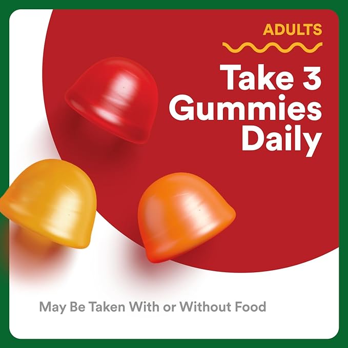 SmartyPants Fiber Supplement & Multivitamin for Men & Women - Improved Formula: Prebiotic Fiber Gummies with Omega 3 (DHA/EPA), Vitamin D3, C, Vitamin B12, B6, A, K & Zinc, 90 Count (30 Day Supply)