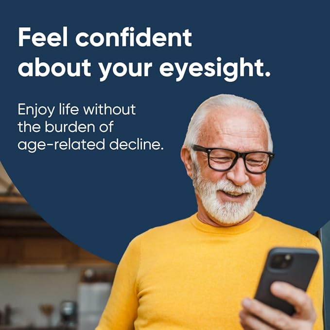 Zenith Labs Vision 20 Eye Vitamins - Lutein, Zeaxanthin, and Bilberry Extract - Supports Eye Strain, and Eye Health - Carotenoid Blend