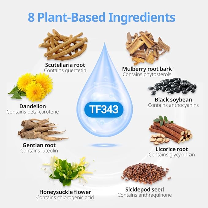 590Company Quercetline TF343 | Plant Based Family Wellness Formula | Quercetin Vitamin C Bromelain Complex | Non GMO | 30 Table
