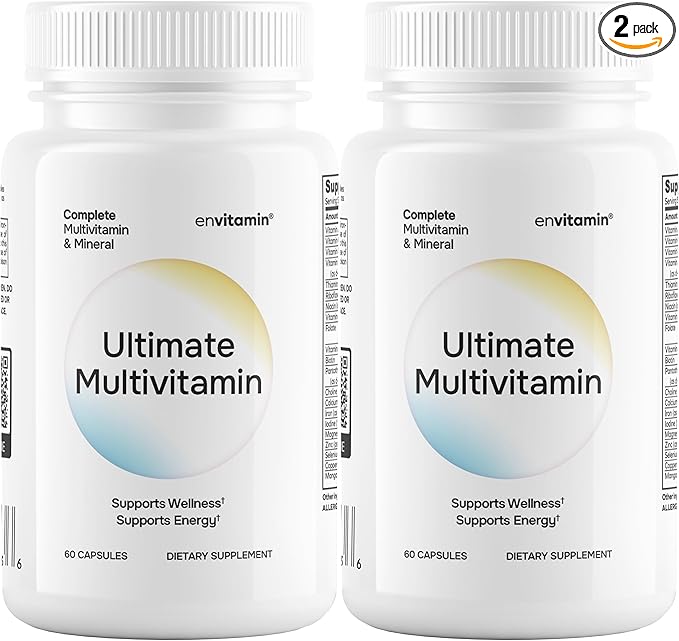 Ultimate Multivitamin Multimineral and Superfood with 42 Fruit and Vegetable Blend, 60 Count (Ultimate 2 Pack)