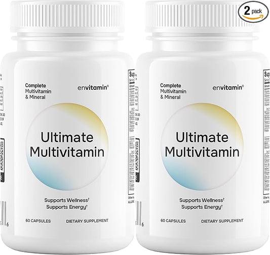 Ultimate Multivitamin Multimineral and Superfood with 42 Fruit and Vegetable Blend, 60 Count (Ultimate 2 Pack)