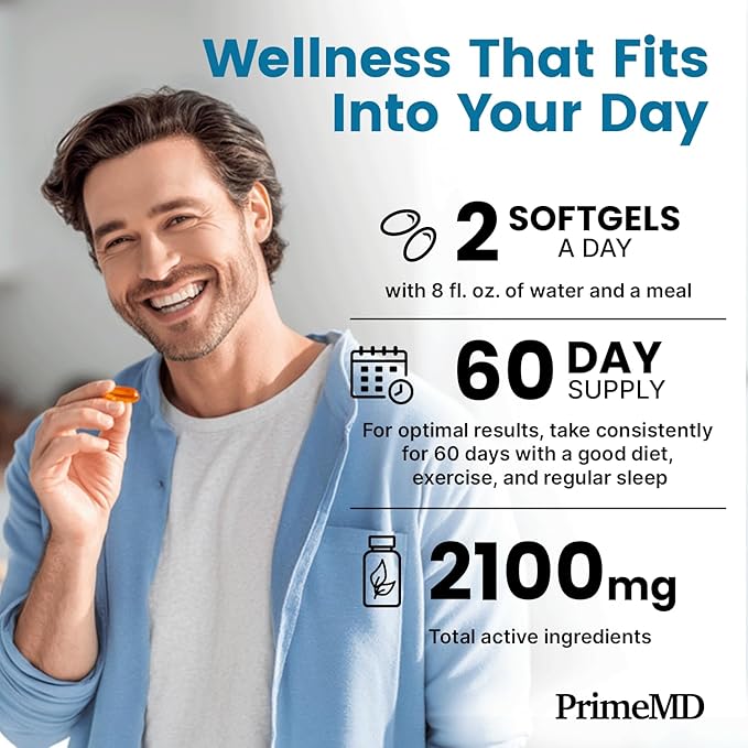 5-in-1 Fish Oil Omega 3 Supplements (2100mg) - Fish Oil with Vitamins D3 & K2 and CoQ10 - EPA DHA Omega 3 Supplement - Lemon Flavored Fatty Acid Supplements, Pack of 2