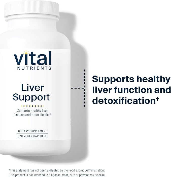 Vital Nutrients Liver Support Milk Thistle and Curcumin | Vegan Supplement | Herbal Combination to Support Healthy Liver Function* | Gluten, Dairy and Soy Free | 120 Capsules
