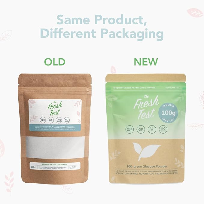 The Fresh Test, 100-gram Powder Drink Mix | Additive-Free, Non-GMO, Organic Ingredients | Mint Lemonade