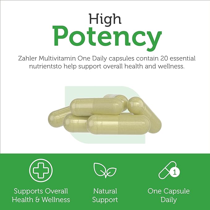 Zahler - One Daily Vegan Multivitamins for Women & Men (60 Count) Kosher Vegan Multivitamin - Essential Vitamins & Minerals with Whole Food Spectra Blend - Vegetarian and Vegan Vitamins for Adults
