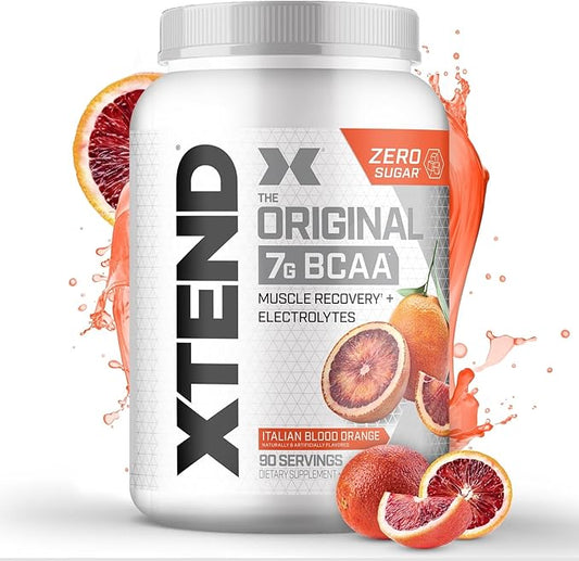 Xtend Original BCAA Powder 7g BCAA and 2.5g L-Glutamine, Sugar Free Post Workout Muscle Recovery Drink with Amino Acids for Men & Women, 90 Servings