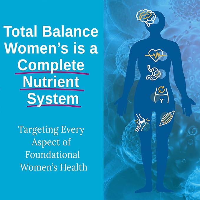 Xtendlife Total Balance Women's Premium Extra Strength Daily Multivitamin & Mineral - 90+ Nutrients for Complete Immune, Heart, Digestive, and Cellular Health - 30 Day Supply
