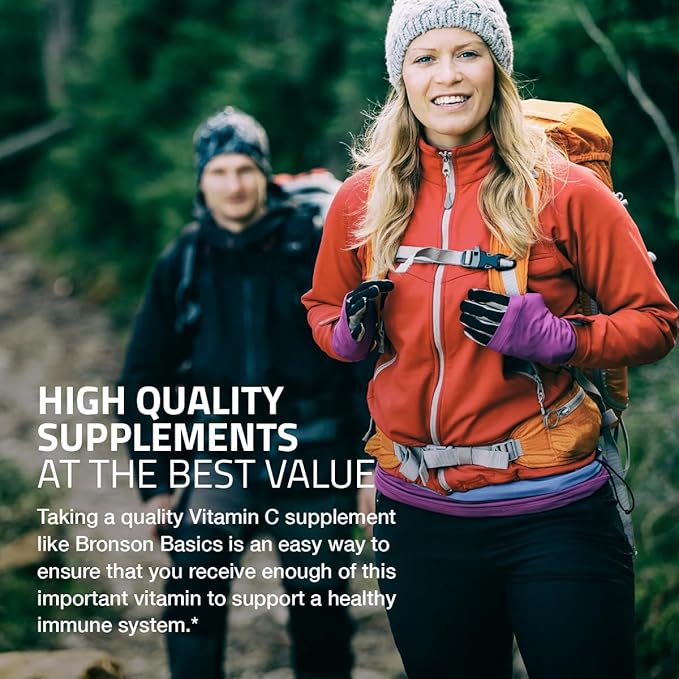 Bronson Vitamin C 500 MG Supports a Healthy Immune System & Antioxidant Protection, Non-GMO, 100 Vegetarian Tablets