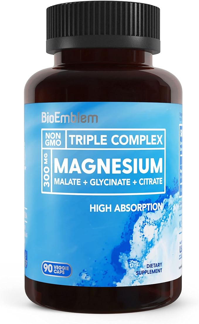BioEmblem Women's Triple Magnesium Complex and Multivitamin fro Cardiovascular Health and Nutritional Needs