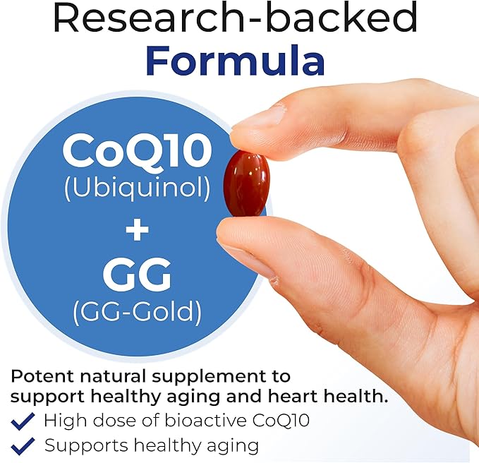 Xtendlife Xtend-Quinol 100mg CoQ10 Ubiquinol and 50mg GG (Geranylgeraniol) Supplement for CoEnzyme Q10 Production, Heart Health, Cellular Energy, and Aging Health - 4 Month Supply (Pack of 2)