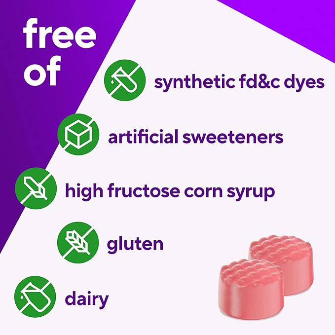 Vitafusion GLP-1 Support Multivitamin, Vitamin and Mineral Blend, 15 Essential Nutrients, Citrus Berry Flavor, 90 Count, 45 Day Supply