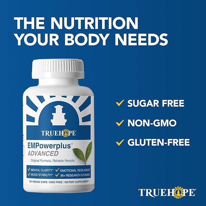 Truehope EMPowerplus Advanced Multivitamin for Women and Men - Broad-Spectrum Essential Multivitamin and Chelated Minerals to Support Cognitive Functions - Original Formulation - 120 Capsules