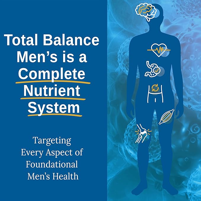 Xtendlife Total Balance Men's Daily Multivitamin & Mineral - 70+ Nutrients for Complete Immune, Heart, Digestive, and Cellular Health - 30 Day Supply