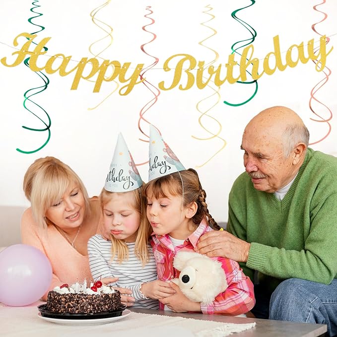 Olive Sage-Green Beige Happy-Birthday Party-Decorations - 31pcs Women Girls Adults Paper Lanterns Streamers Banner,Tissue Pom Poms Decor,Flower Fans Tassels Graland Boho Neutral Supplies Hugmoon