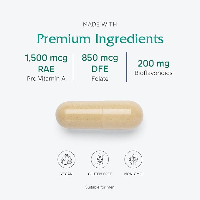 Vitanica Women's Symmetry, High Potency Daily Multivitamin, Vegan/Vegetarian, 180 Capsules