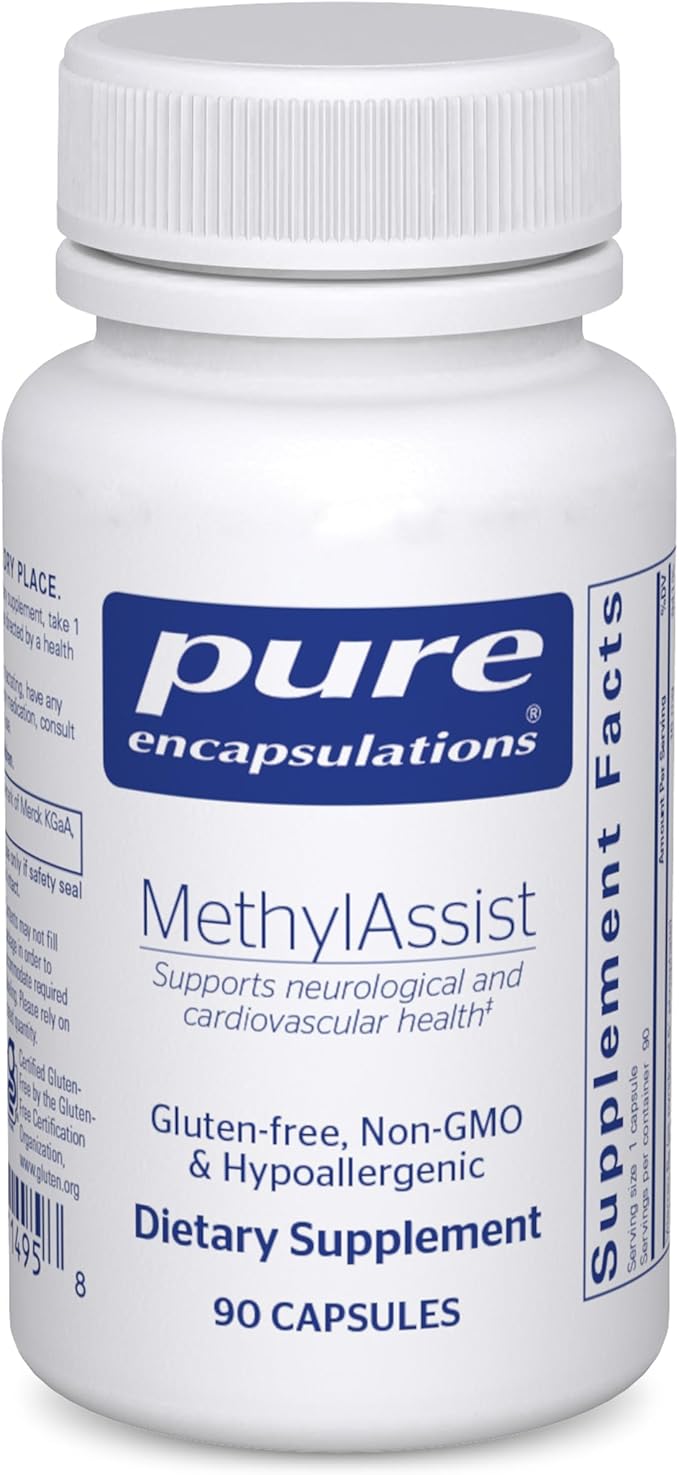 Pure Encapsulations MethylAssist 90's - B Vitamin Complex - Methylation Support* - Heart Health & Brain Health - Non-GMO & Gluten Free - 90 Capsules