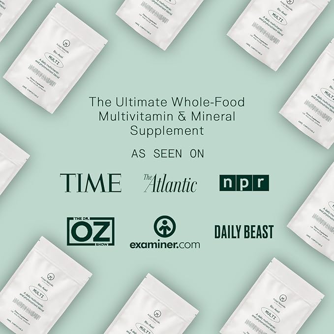 Adapt Naturals Multivitamin for Women & Men, Bioavailable Easy-to-Absorb Multivitamin Daily Supplement with Biotin, Niacin, Vitamin A, B, C, D, E, K1, Zinc, Magnesium - Immune Support - 60 Day Supply