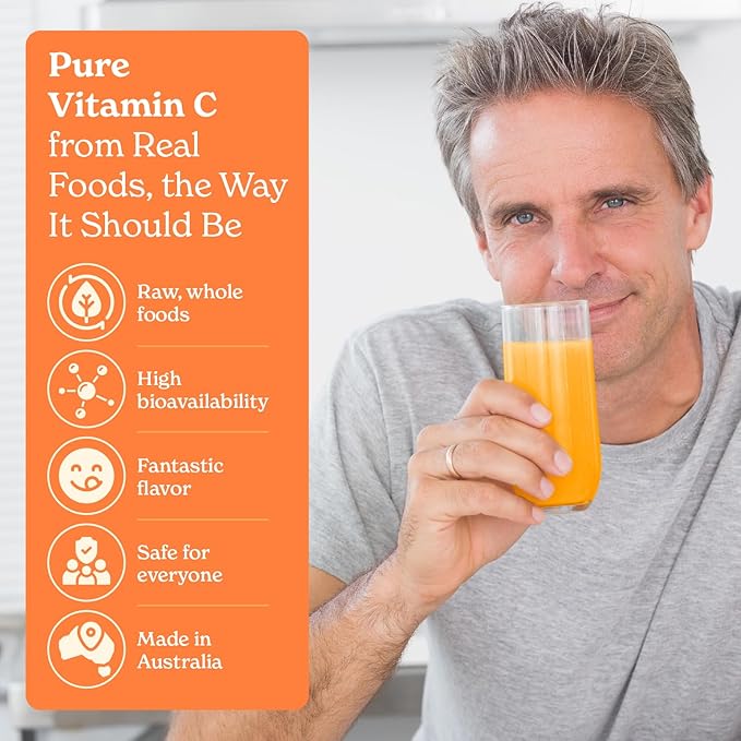 Organic Vitamin C Powder - Pure, Wild-Harvested Vitamin C, Non-Toxic and Natural, 150g Wild C