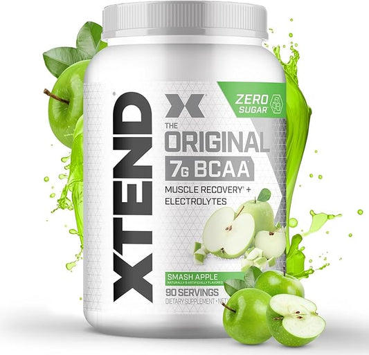 Xtend XTEND Original BCAA Powder 7g BCAA and 2.5g L-Glutamine, Sugar Free Post Workout Muscle Recovery Drink with Amino Acids for Men & Women, 90 Servings