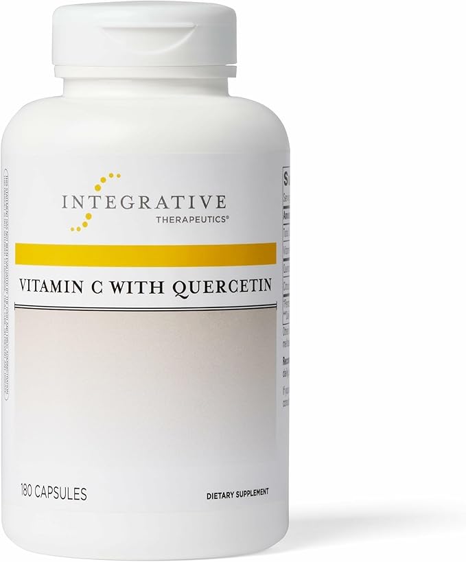 Integrative Therapeutics Vitamin C with Quercetin - Vitamin C Supplement for Immune Support*- Supports Antioxidant Activity* - Vegan, Gluten-Free & Dairy-Free - 180 Capsules (90 Servings)