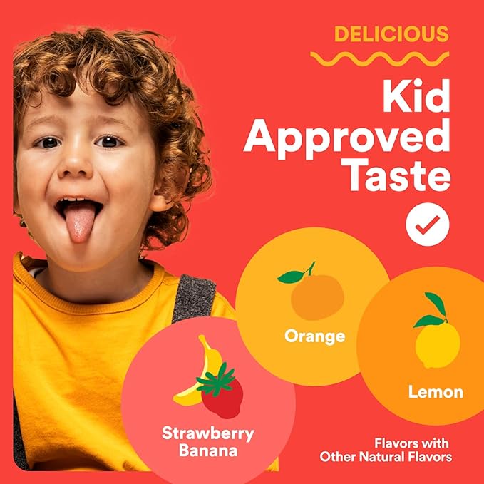 SmartyPants Kids Multivitamin Gummies - Improved Formula: Omega 3 (DHA/EPA), Vitamins D3, C, B12, B6, Vitamin A, K & Zinc, Gluten Free, Three Fruit Flavors, 60 Count (30 Day Supply)