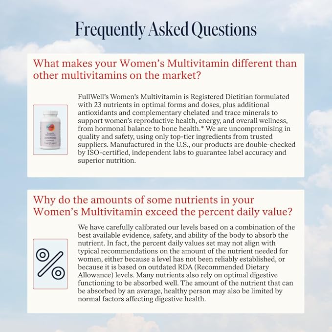 Womens Multivitamin, Hormone & Reproductive Health Support with CoQ10, Magnesium, PQQ & Antioxidants, 30 Servings