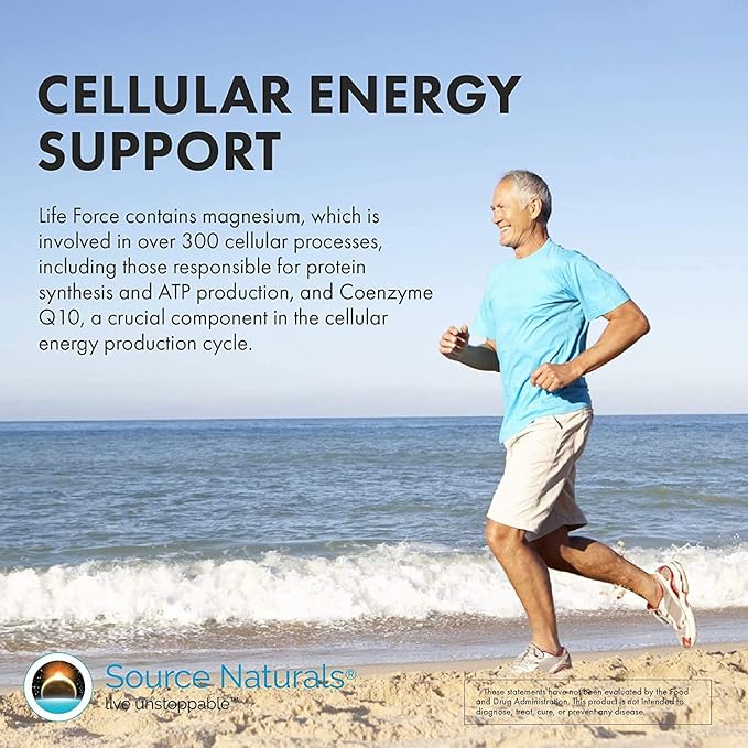 Source Naturals Life Force Multiple Iron Free Daily Multivitamin High Potency Essential Vitamins, Minerals, Antioxidants & Nutrients - Energy & Immune Boost* - 60 Capsules