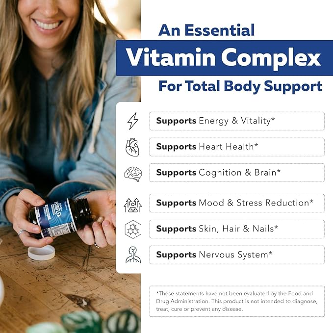 BioActive Vitamin B Complex Blood Stream Ready, Methylated B Complex Featuring Methylfolate 3 BioActive Forms of B12, BenfoPure® B1 & Pantesin® B5 12 B Vitamins in Clinical Doses(120 Servings - 2Pack)