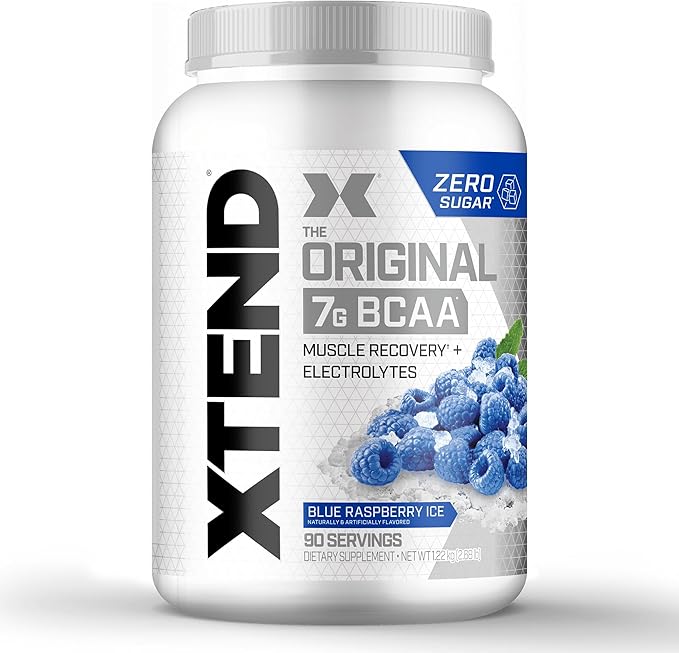 Xtend XTEND Original BCAA Powder 7g BCAA and 2.5g L-Glutamine, Sugar Free Post Workout Muscle Recovery Drink with Amino Acids for Men & Women, 90 Servings