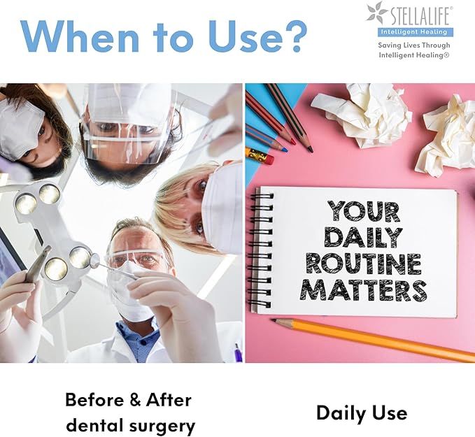 StellaLife DentaMedica Vegan Daily Multivitamin Nutritional Support for Faster Dental Surgery Recovery, VIT D3 K2 C B Zinc CoQ10 Magnesium, Healthy Bones & Gums, Non-GMO, GMP USA, 168 Capsules