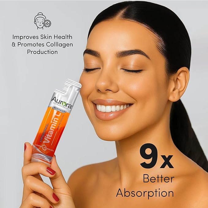 Aurora Nutrascience Micro-Pack Liposomal Vitamin C, Immune Support, 1,000 mg Per Serving, Gluten Free, Non-GMO, 30 Single Serve Packets, 21.7 oz