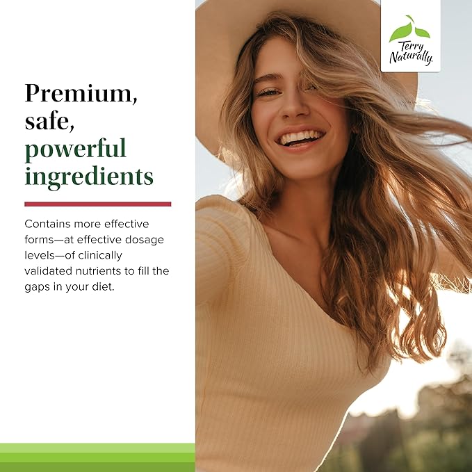 Terry Naturally Clinical Essentials - Supplement to Aid Bone, Cardiovascular & Immune Health - Supplement with Chelated Minerals - Supplement with B-Vitamins & Vitamin C - 120 Capsules