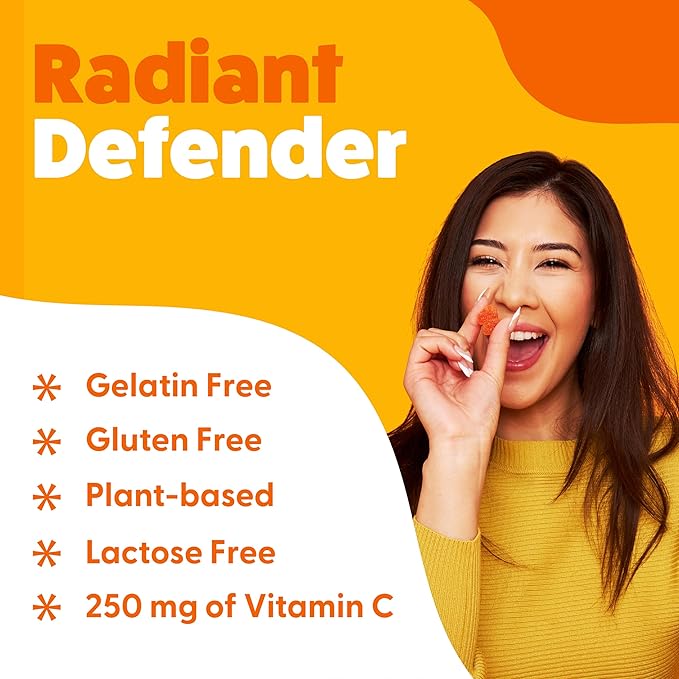 Vitamin C Gummies for Adults & Kids by Feel Great Vitamin Co. | 90 Orange Flavored Gummies | Immunity Support, Plant-Based Fruit Pectin