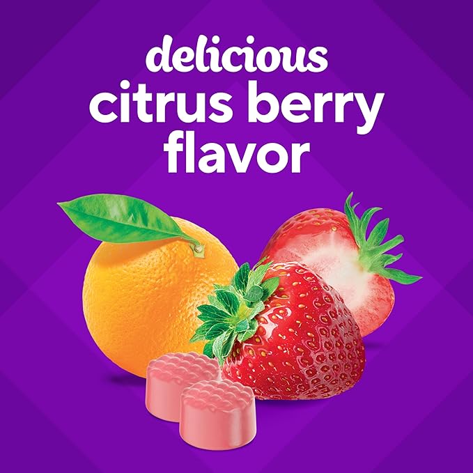 Vitafusion GLP-1 Support Multivitamin, Vitamin and Mineral Blend, 15 Essential Nutrients, Citrus Berry Flavor, 90 Count, 45 Day Supply