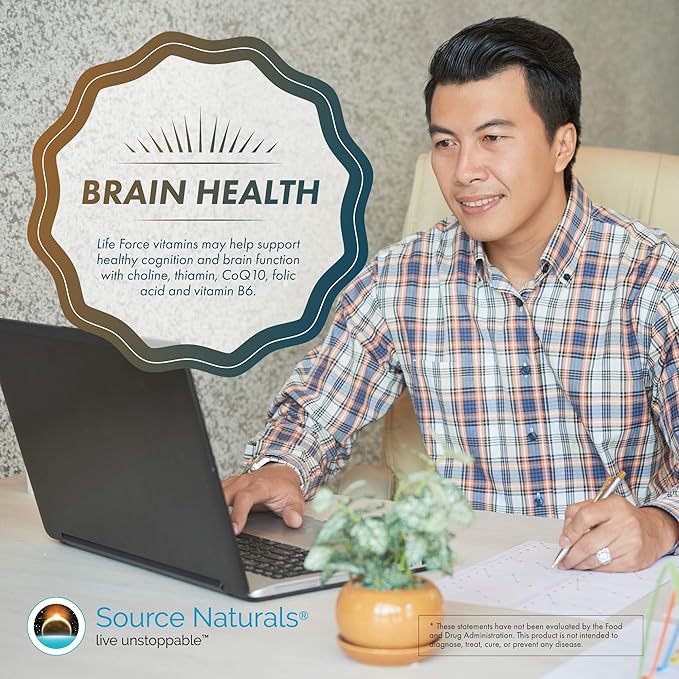 Source Naturals Men's Life Force Multiple Daily Multivitamin & Immune Health Supplement - 13 Essential Vitamins, Nutrients & Minerals - 180 Tablets