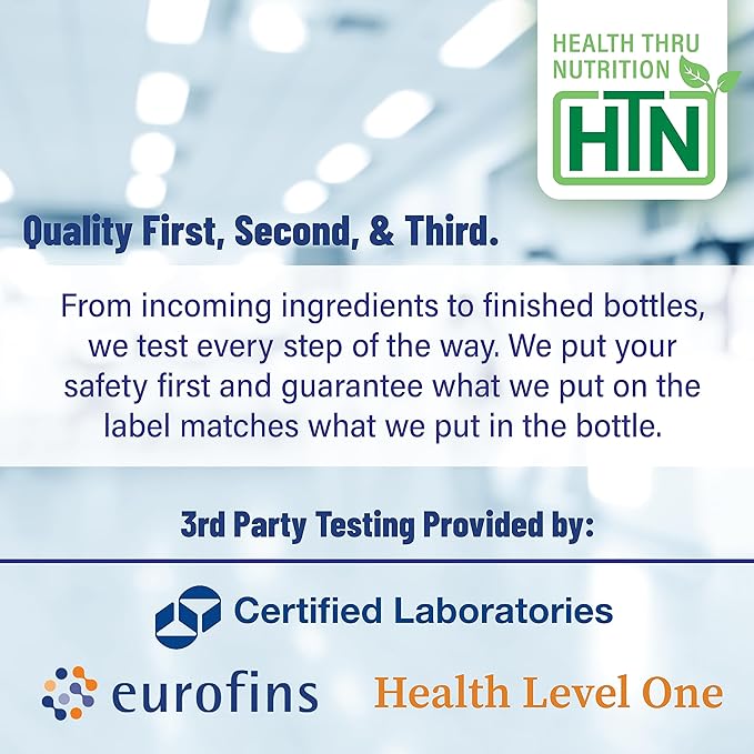 Health Thru Nutrition Vitamin-C 500mg as PureWay-C 360 Vegecaps Superior Absorption | Healthy Immune Function and Collagen Support | 3rd Party Tested | Vegan, Non-GMO and Gluten Free