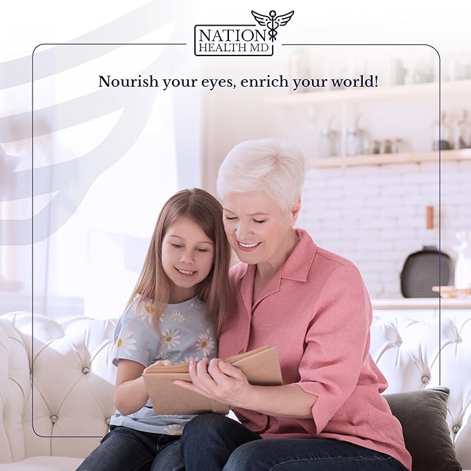 Vision Nutri Complex - Eye Vitamins with Lutein, Bilberry - Eye and Vision Health for Men & Women - 60 Capsules