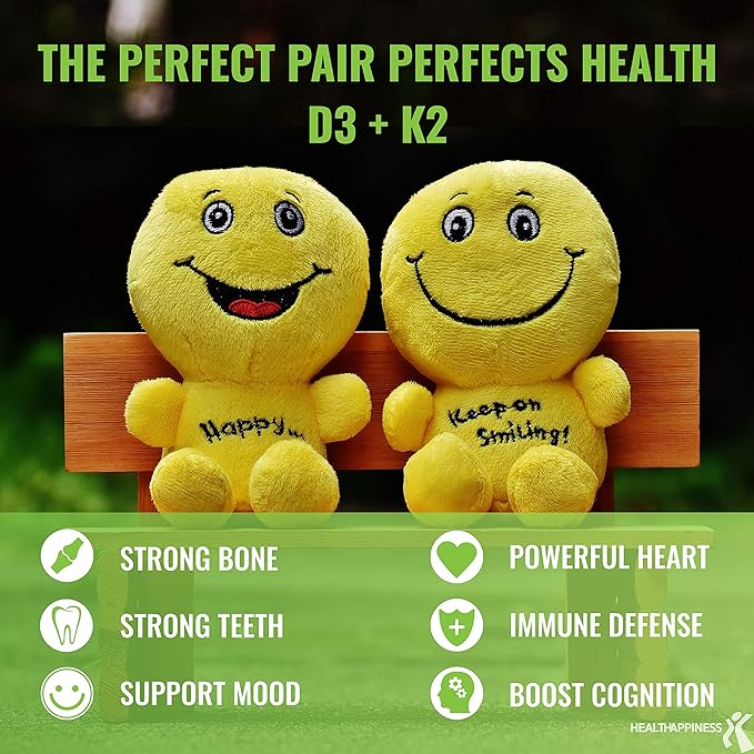 UpNourish Liposomal D3 & K2 MK-7, Advanced Absorption for Optimal Bone and Immune Health, Supplies 5000 IU 125 mcg Vitamin D3 and 100 mcg Vitamin k2 with Organic Coconut Oil, 365 Mini softgels